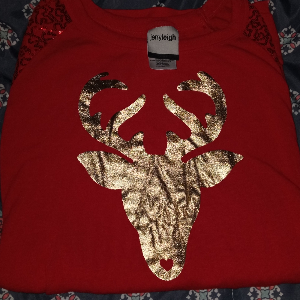 Knit Christmas Reindeer shirt